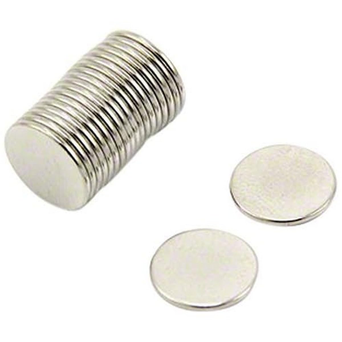 N35 Neodymium Magnet for Arts, Crafts, Model Making, DIY, Hobbies and Packaging - 12mm dia x 1mm thick - 0.6kg Pull - Pack of 20