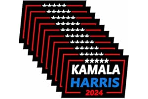 LYMHY 10 Pack Kamala Harris 2024 President Campaign Stickers Laptop Bumper Decal Window Waterproof Car Stickers