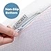 LANGRIA 3-Inch Gel-Infused Memory Foam Mattress Topper CertiPUR-US Certified Gel Memory Foam, Removable Zipper, Hypoallergenic Bamboo Cover (Queen)