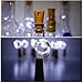 LRCXL Set of 10 Pure White Wine Bottle Cork Lights - 18inch/ 47cm 10 LED Silver Wire Lights String Starry LED Lights Bottle DIY Rustic Wedding Graduation Party Engagement Decorations