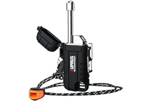 SUPRUS Waterproof Lighter Windproof Lighter Arc Plasma Lighters USB-C Rechargeable with Expandable and Flexible Neck for Outd