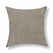 CaliTime Cushion Covers Throw Pillow Cases Shells for Couch Bed Sofa Comfortable Soft Corduroy Striped 18 X 18 Inches Simply Taupe