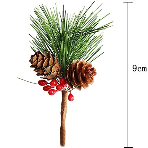 Htmeing Small Artificial Pine Picks for Christmas Flower Arrangements Wreaths and Holiday Decoration - //coolthings.us