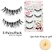 Voberry Women Gril Lady Big Sale! 5 Pair/lot Crisscross False Eyelashes Lashes Voluminous HOT Eye Lashes (Black)