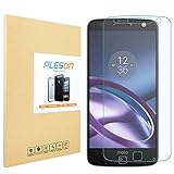 Moto Z Force Screen Protector, PLESON [Full Coverage] Motorola Moto Z Force Tempered Glass Screen Protector, 0.26mm/Case Friendly/Bubble Free Screen protector for Moto Z Force 2016