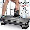 TOGEDI Aerobic Step ABS Steppers Board Step Bench 2 Level Height Adjustable Training Step Fitness Stepper for Home Gym…
