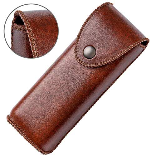 Hard Eyeglass Case With Belt Loop, PU Leather Glasses Case, Eyeglasses Cases