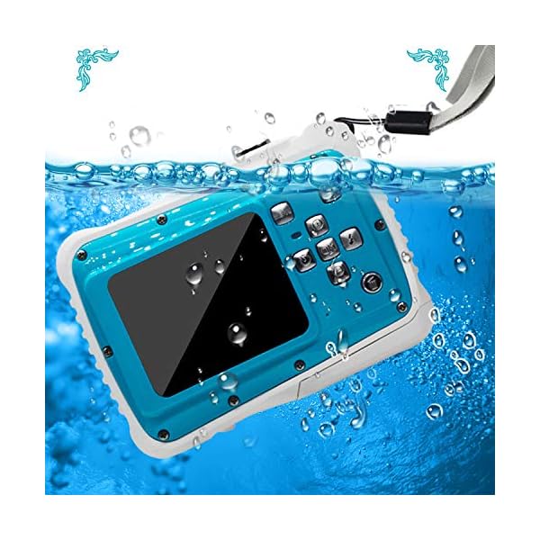 Topchances Unterwasserkamera für Kinder, wasserdicht, Digitalkamera, Selfie, Dual-Bildschirm, 5,1 cm (2 Zoll), LCD… – Bild 4