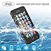 OUNNE iPhone 6/6s Waterproof Case, IP68 Certified with Touch ID Underwater Full Body Cover SandProof Shockproof Snowproof for iPhone 6/6s (Black)