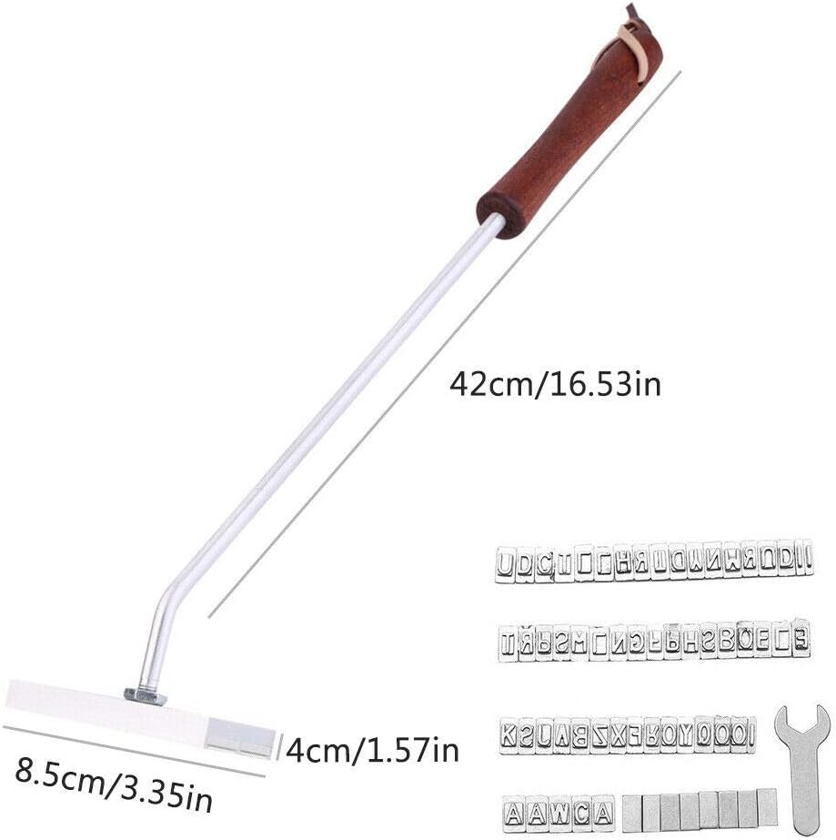 YUEWO BBQ Branding Iron with Changeable Letters Grilling BBQ Tools Perfect for Branding Steaks Burgers, Chicken, Meat - Image 3