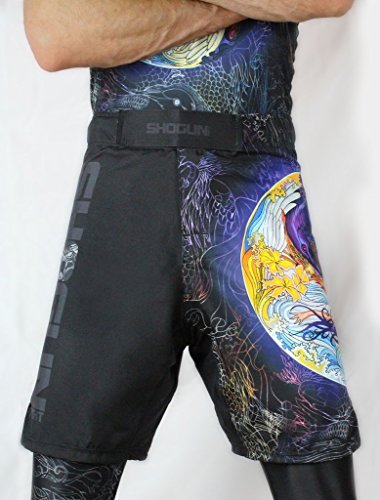 Shogun Fight MMA Fight Shorts BJJ Jiu Jitsu Fighting Grappling Martial Arts Muay Thai Kickboxing, S Tao
