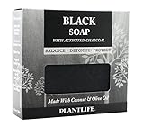 Plantlife Black Soap With Activated Charcoal 4.5 oz