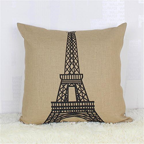 yingzhong Paris Style 4545cm Square Linen Cotton Home Decorative Cushion Pillow Pillowcase Modern Girl Printed Cushion Cojines 1017a 45x45cm