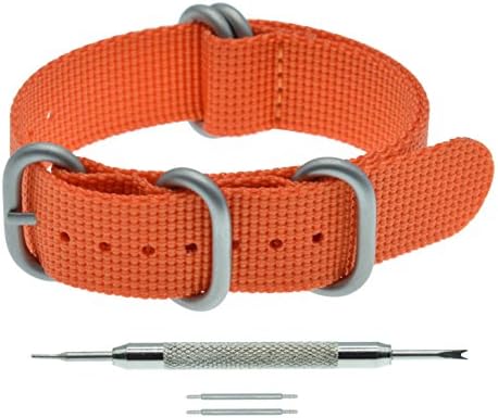 MZBUTIQMen's Nylon Watch Band Strap Replacement(18 19 20 21 22 23 24 25 26 28mm)