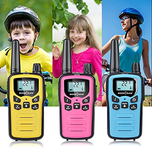 Walkie Talkies for Adults 3 Pack Rechargeable TwoWay Radios Long Range