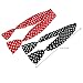 PIXNOR Wire Headband Retro Bowknot Polka Dot Wire Hair Holders for Women and Girls, Pack of 2