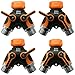 ALPHA HOME AHP 2-Way Garden Hose Connector Y Valve Splitter with Arthritis Friendly Comfort Grip and 2 (+1) Rubber Washers - Fits Outdoor Faucets, Sprinkler & Drip Irrigation Systems