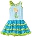 Rare Editions Little Girls' Mermaid Applique Tutu Dress