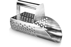 GMGSJ Heavy Duty Sand Scoop for Metal Detecting - Beach Screen Treasure Hunts, Sand Shovels, Metal Detector Detection Accessories, and Digging Tools (Q1)