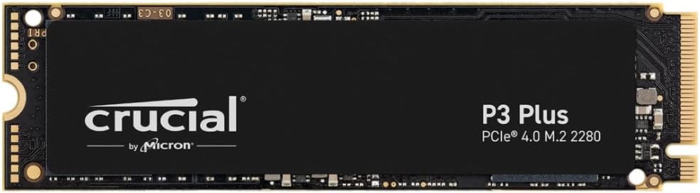 Crucial P3 Plus 500GB M.2 NVMe PCIe Gen4 SSD CT500P3PSSD8