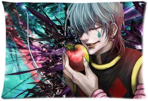 Custom Japanese Anime Cartoon Hunter x Hunter Hisoka Rectangular Pillow Case 20x26 Inches Creative Personalized Pillowcase Bedding Pillow Slips
