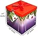 Gift Box 10x10x10 Silent Night Christmas Collection - Easy to Assemble & Reusable - No Glue Required - Ribbon, Tissue Paper, and Gift Tag Included - EZ Gift Box by EndlessArtUS
