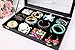 Wudygirl Jewelry Tray Clear Lid 12 Grid Jewelry Organizer Case Boxes Stackable Display Organizer Removable, Black Velvet (12 Grid)