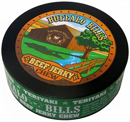 Buffalo Bills 0.44oz Teriyaki Shredded Beef Jerky Chew (12 cans of teriyaki jerky chew per roll)