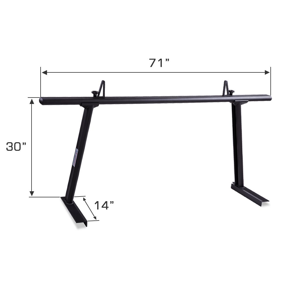 No Drilling Required AA-Racks Model APX25-A Extendable Aluminum Single ...
