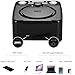 dpnao YW-010 CD Player Clock FM Radio with USB Port (Black)