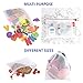 Simply Eco Reusable Produce Bags with Zero Waste, See-Through mesh Green Bags for Fruit and Veggies, Fridge Organizing, Toys & Accessories. Double-Stitched Strength, Tare Weight & Color-coded tags.