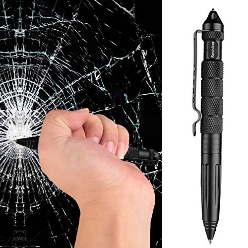 Sminiker Professional Defender Tactical Pen Aircraft Aluminum Self Defense Pen With Glass Breaker Writing Multifunctional Survival Tool (Black) Tools & Home Improvement, Power & Hand Tools, Hand Tools, Multitools & Accessories, Multitools