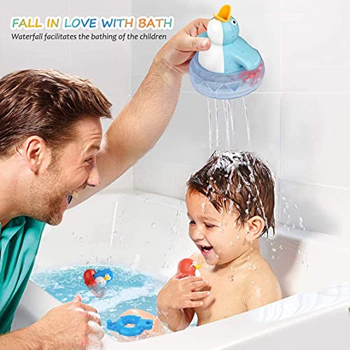 Bathtub Toys for Toddlers Kids 1 2 3 4,Ducky Bath Toys for Boys Girls Preschool, Durable and Interactive Parent Child Ducky Bath Toy,Idea Gifts
