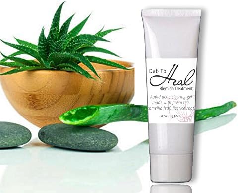 Acne Treatment 10mL FAST ACTING Natural Ingredients - With Zinc, Coleus Forskohlii Root Oil, Porphyridium Extract, Licorice Root - No Residue Non-Drying. Dab to Heal