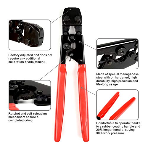 KOTTO Pex Crimping Clamp Cinch Tool and Pipe Hose Cutter Meets ASTM 2098, Pipe Fitting Tool Kit for  - //coolthings.us