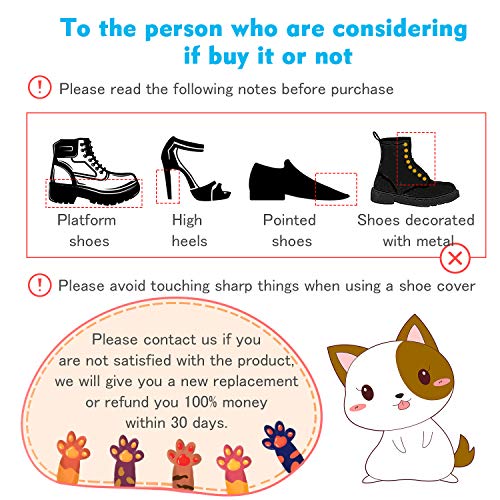 AOGUERBE Waterproof Silicone Boot and Shoe Covers, Reusable Rubber Shoe Protectors Men/Women Covers for Shoes Rain Silicone Protector for Outdoor/Indoor/Walking Non Slip Stretchable (Large, White)