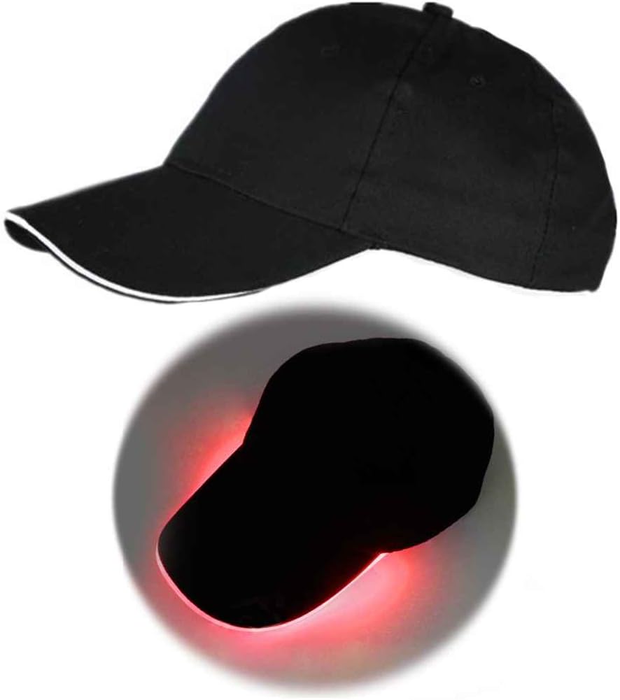 Bobury LED Light Baseball Cap Glow At Night Club Party Hat Stage Performance Cap