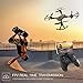 SNAPTAIN A15 Foldable FPV WiFi Drone w/Voice Control/120°Wide-Angle 720P HD Camera/Trajectory Flight/Altitude Hold/G-Sensor/3D Flips/Headless Mode/One Key Return/2 Modular Batteries/App Control