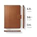 Spigen iPad 9.7 2018 / 2017 Case, Stand Folio iPad 9.7 Case Multi-Functional Premium Leather Stand with Pocket Hand strap with Auto Sleep and Wake Function for Apple iPad 9.7 2017 inch - Brown