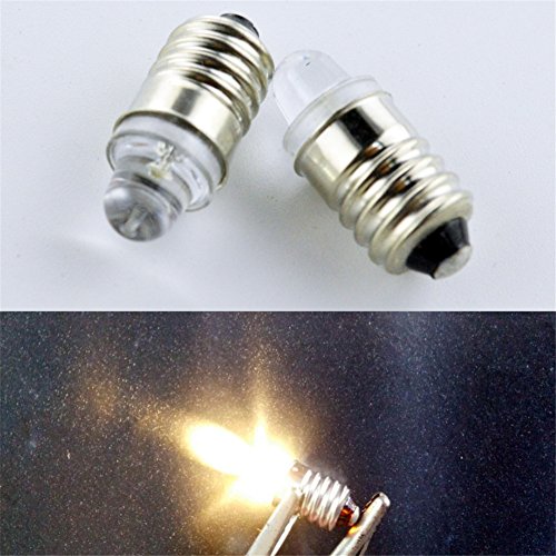 image for Ruiandsion Dashboad Torchlight Head LED Bulb Light E10 Warm White 4300