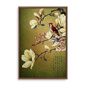 Framed Canvas Wall Art for Living Room, Bedroom Chinese Style Canvas Prints for Modern Home Decoration Ready to Hang - 16"x24" inches
