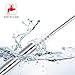 2 Pack Collapsible Reusable Straw, Foldable Stainless Steel Metal Straw with Carry Case & Cleaning Brush, Keychain Portable Drinking Straw Set for Travel