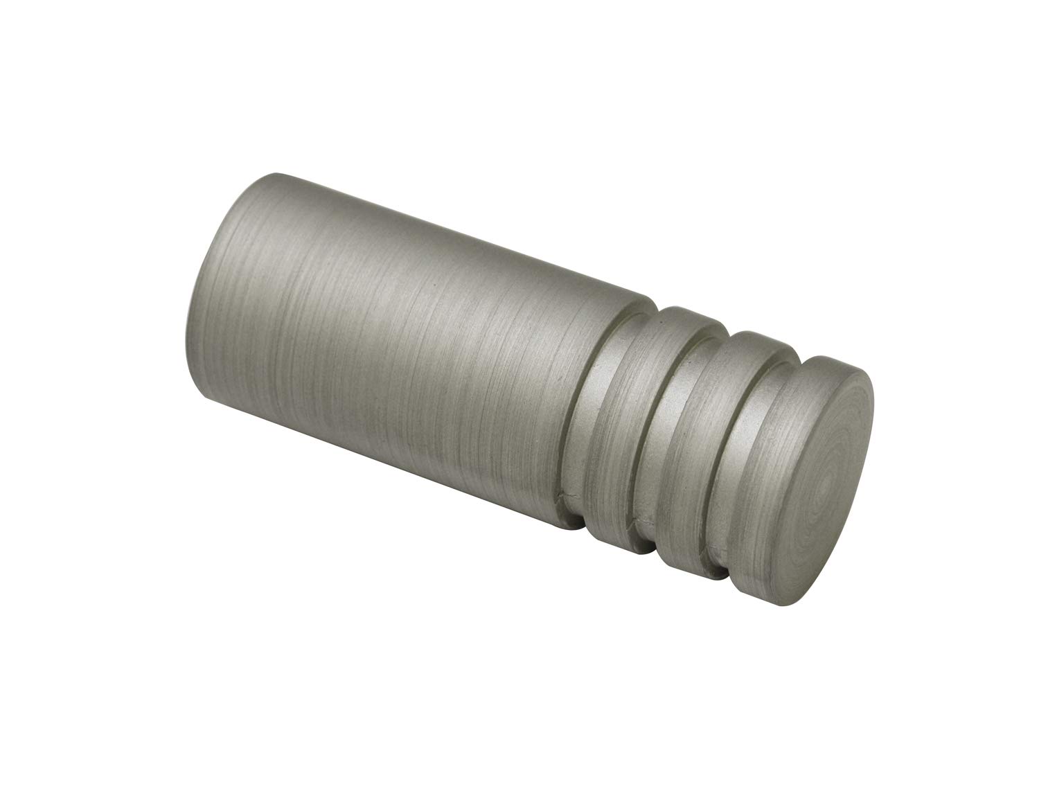 Gardinia Cylinder, 2 x end Piece, Metal, Silver, for Curtain Technology, Diameter, Ø 19 mm