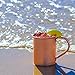Purecopper 100% Copper Mug For Moscow Mule - Solid Pure Copper 16Oz - Bonus Recipe Cards Included!