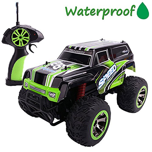 SZJJX RC Cars Rock Off-Road Waterproof Vehicle Crawler Truck 2.4Ghz 2WD High Speed 1:18 Radio Remote Control Racing Buggy Electric Fast Race Hobby