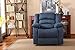 NHI Express Addison Large Contemporary Microfiber Recliner, Blue