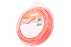 Wellsking 0.095" 1 Pound Square Echo Weed Eater String Trimmer Line 1 lb 282-Foot Spools Weed Eater Line for Echo Craftsman and Most Other Trimmer Engine