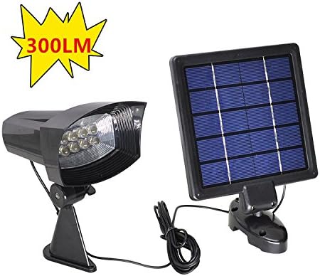 GMFive 8 LED 300LM Lumens Solar Powered Energy Spotlight IP44 Waterproof Outdoor Lawn Landscape Yard Decoration Lamp