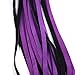 Soft Suede Genuine Leather Equestrian Horse Sport Flogger and Whips With Braided Handle Floggers Purple
