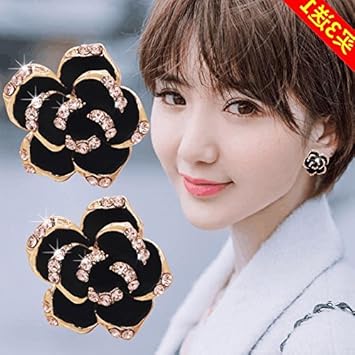 Amazon Com South Korean Wild Fashion Style Short Hair Earrings